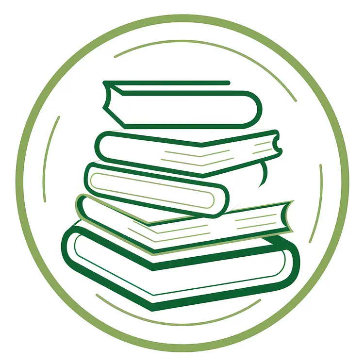Stack of Green Books