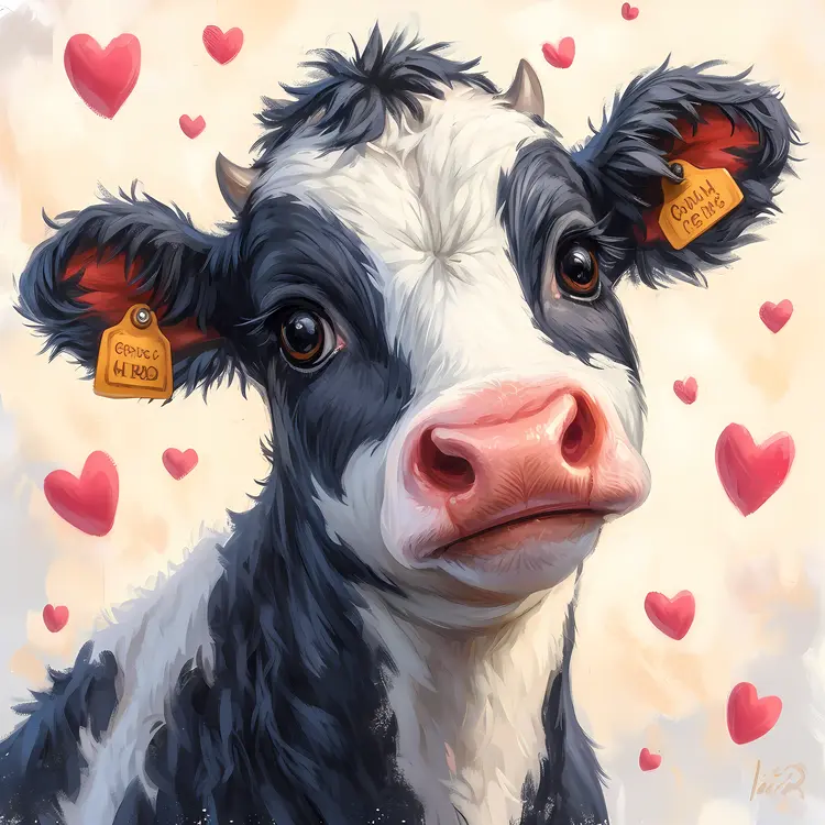 Cute Cow Art