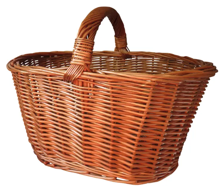 Wicker Basket for Picnics and Storage