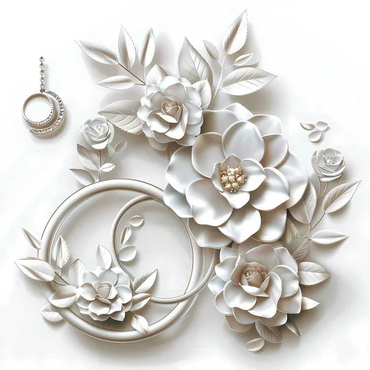 Elegant Floral Arrangement with White Roses