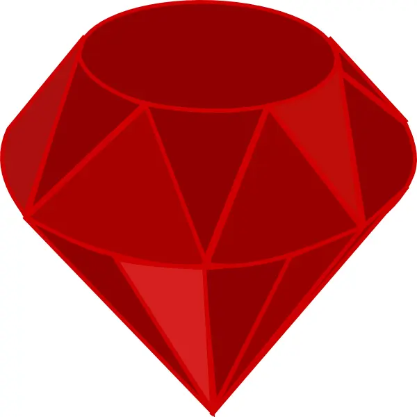 Shiny Red Gemstone