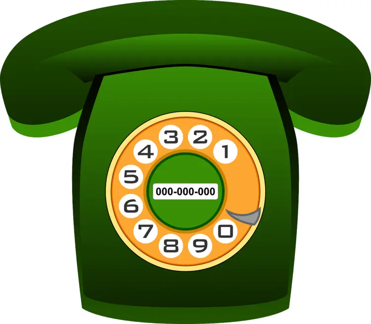 Vintage Green Rotary Phone