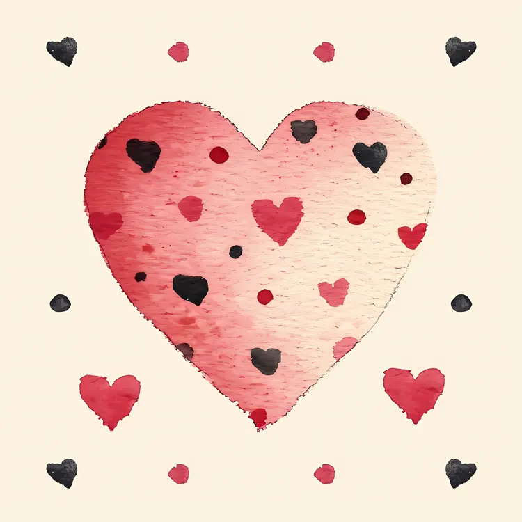 Heart with Polka Dots