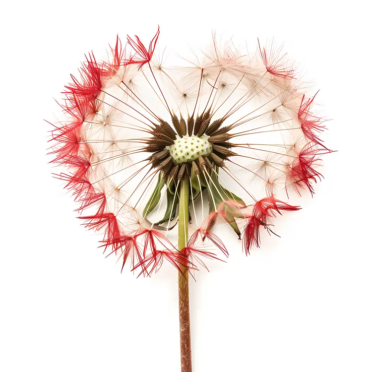 Heart-shaped Dandelion Illustration