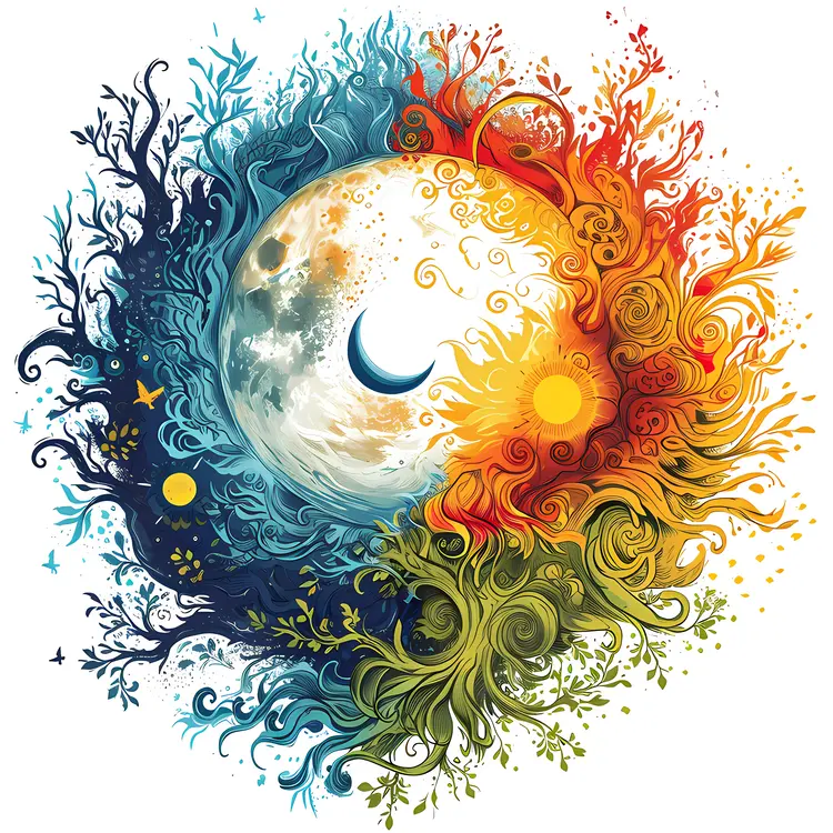 Sun and Moon in Seasonal Balance