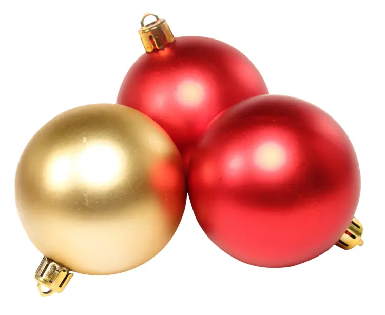 Red and Gold Christmas Ornaments