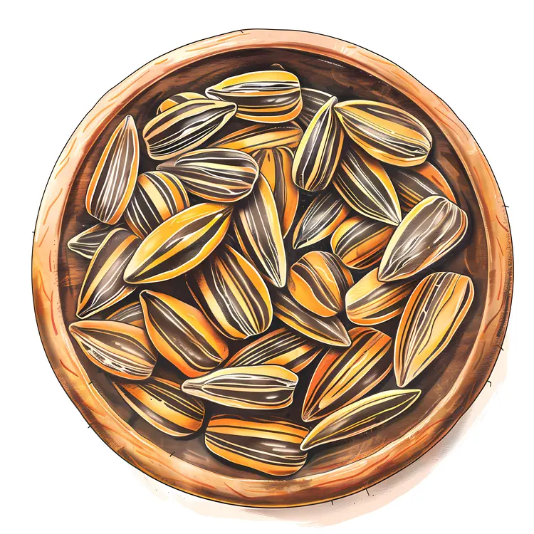 Bowl of Sunflower Seeds