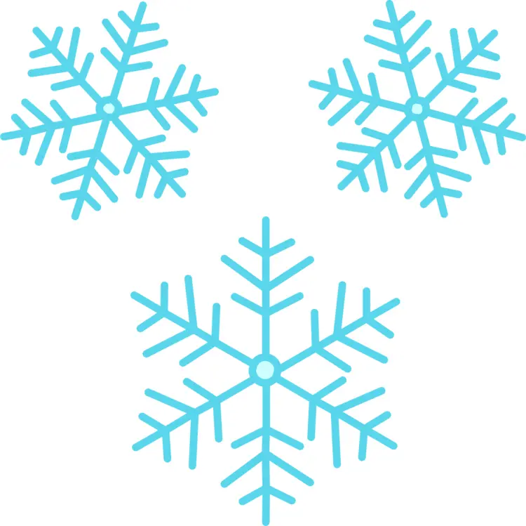 Blue Snowflakes Symbol