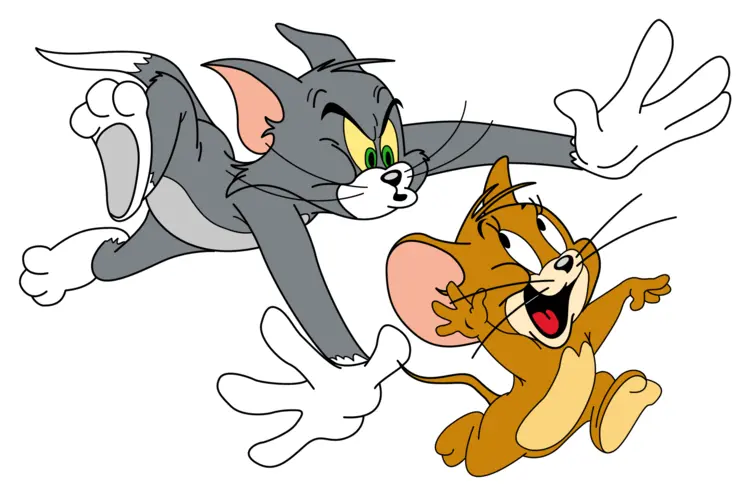 Tom and Jerry in a Playful Chase