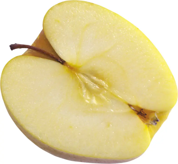 Sliced Yellow Apple