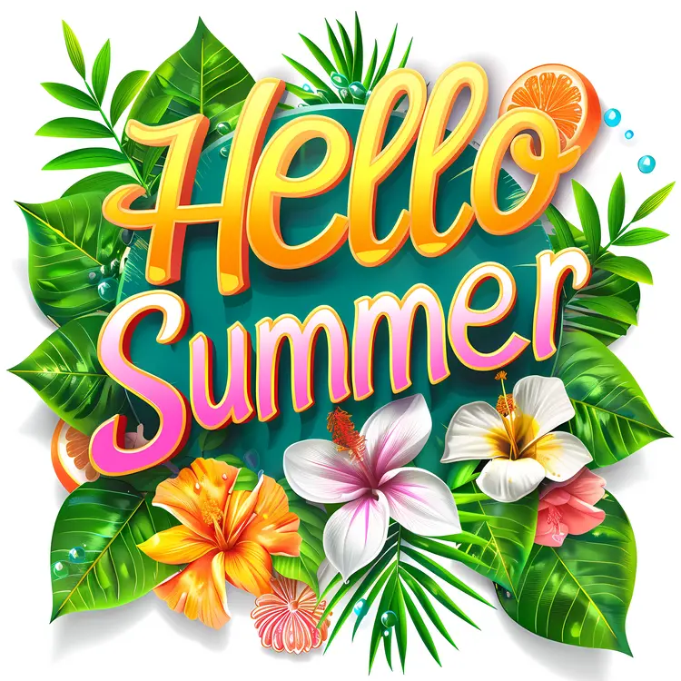 Hello Summer with Vibrant Flowers