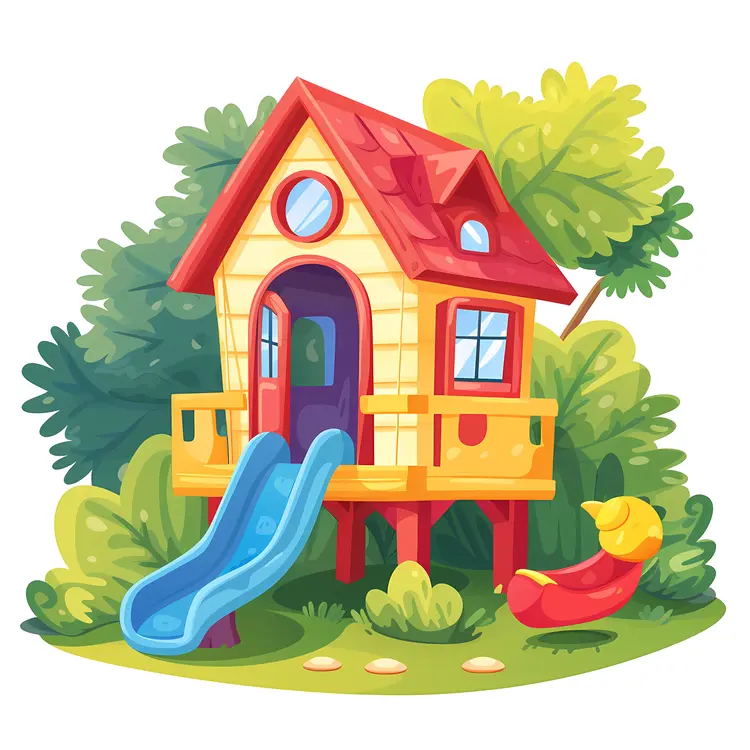 Small cute doodle house