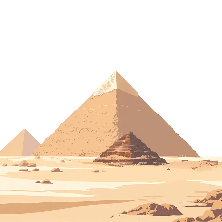 Ancient Pyramid in the Desert