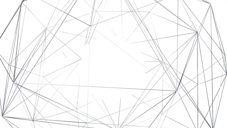 Abstract Geometric Lines on Transparent Background