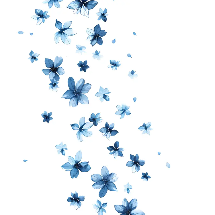 Beautiful Blue Flowers in Bloom