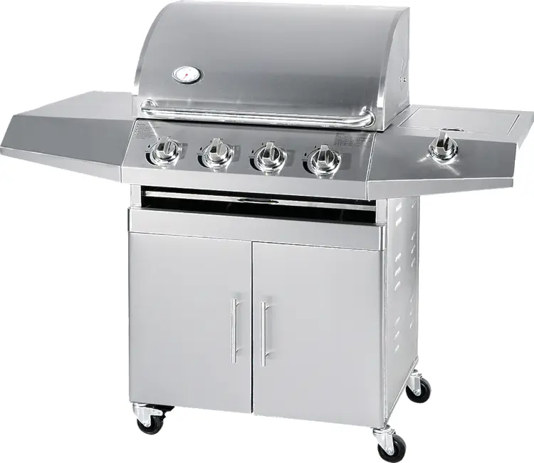 Silver Outdoor Grill for Barbecue