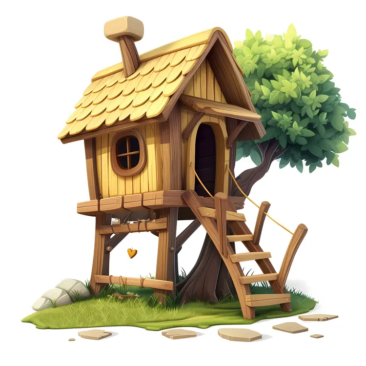 Small cute doodle house