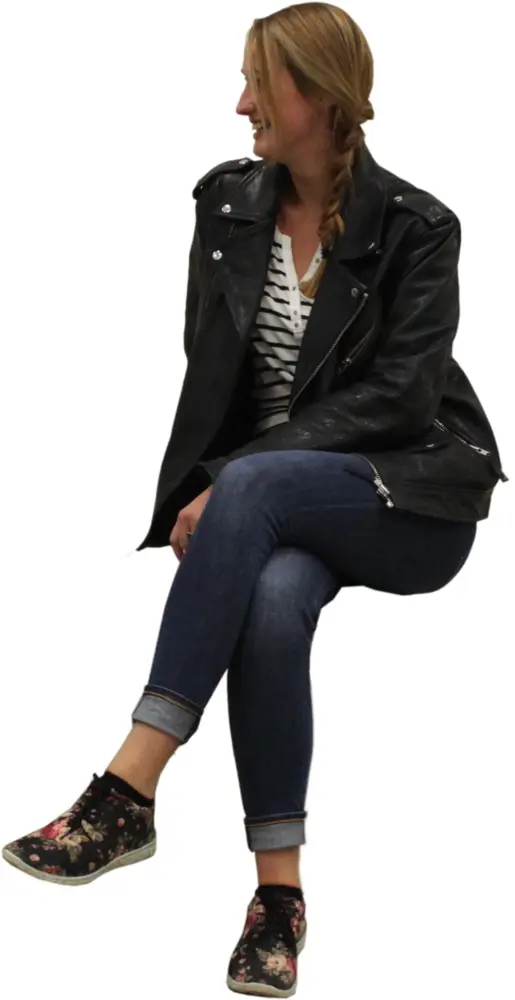 Casual Woman Sitting