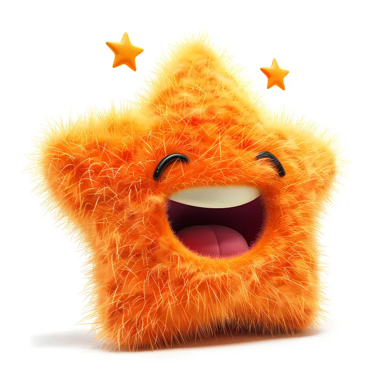 Cute Orange Star Creature