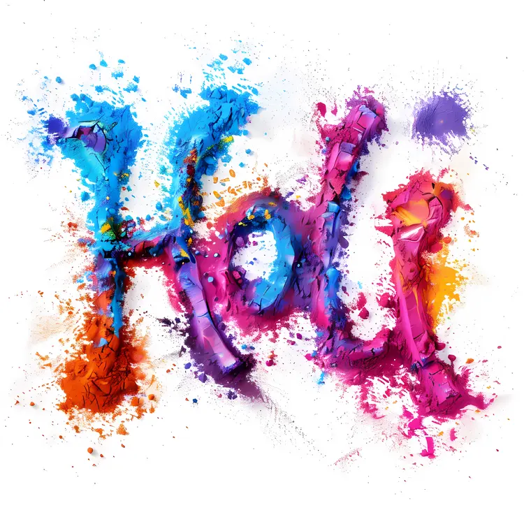 Vibrant Holi Festival Colors