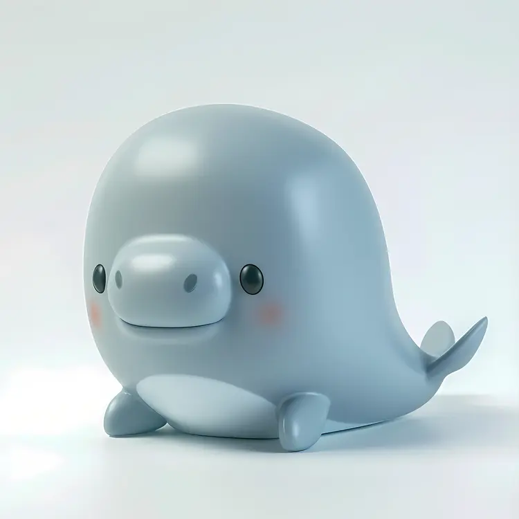 Cute Gray Whale Toy