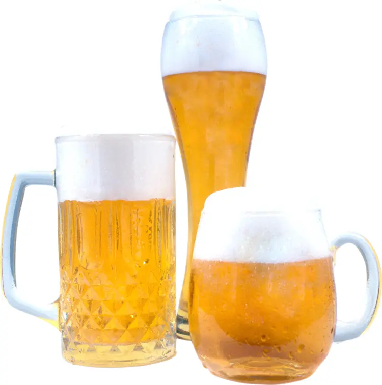 Assorted Beer Mugs with Foam