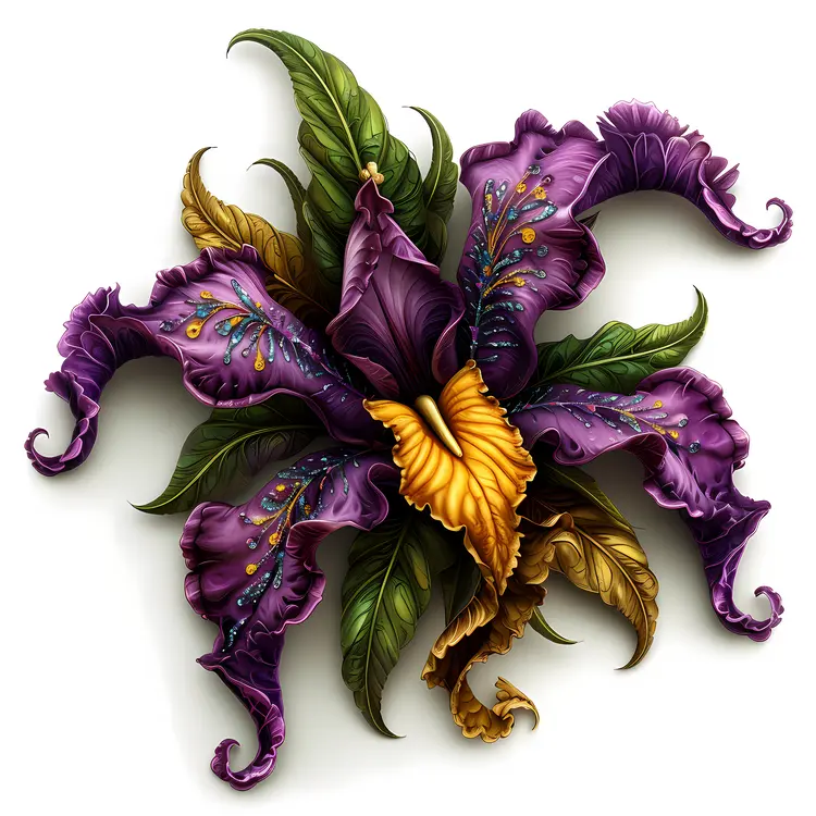 Purple and Yellow Flower