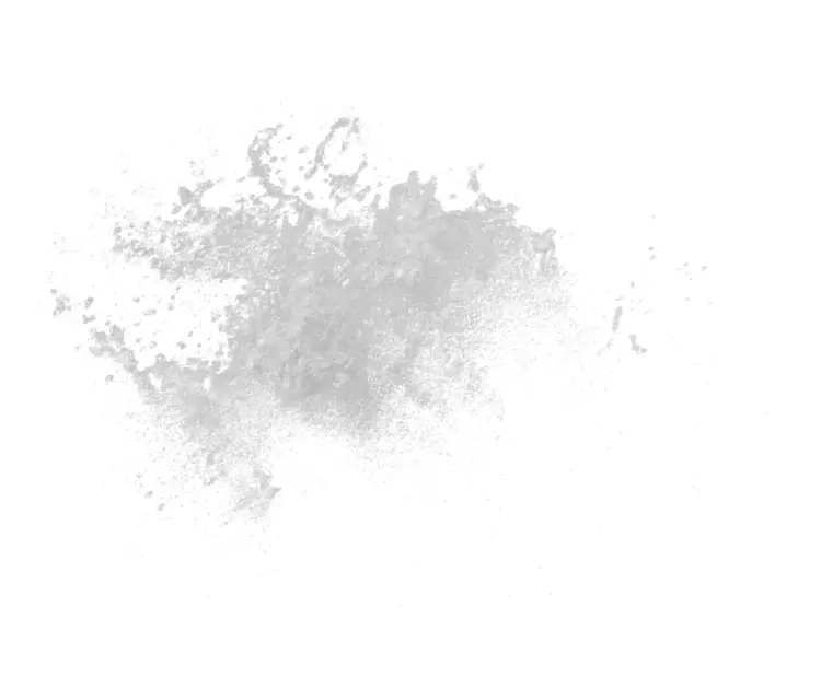 Gray Watercolor Splash on Transparent Background