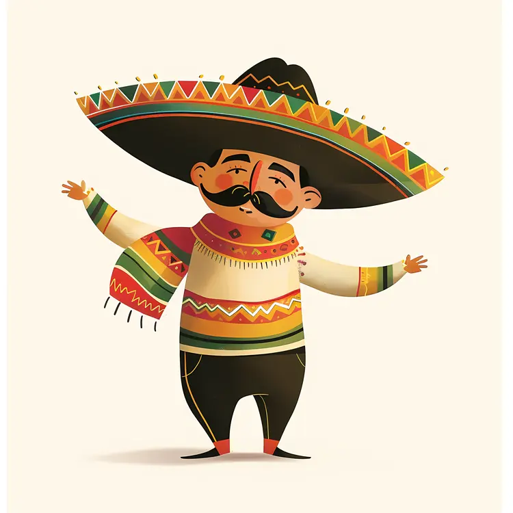 Happy Man in Sombrero