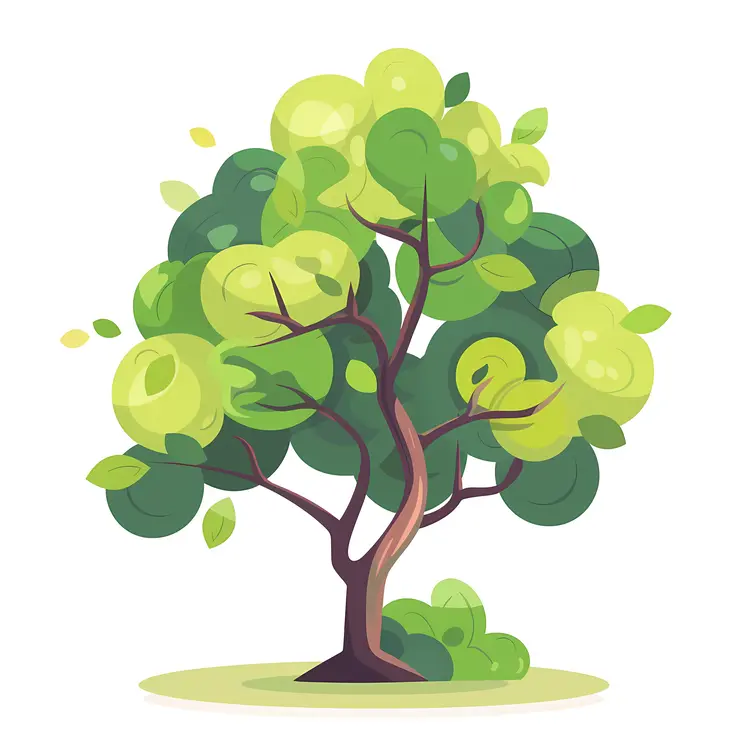 Green Tree with Lush Leaves
