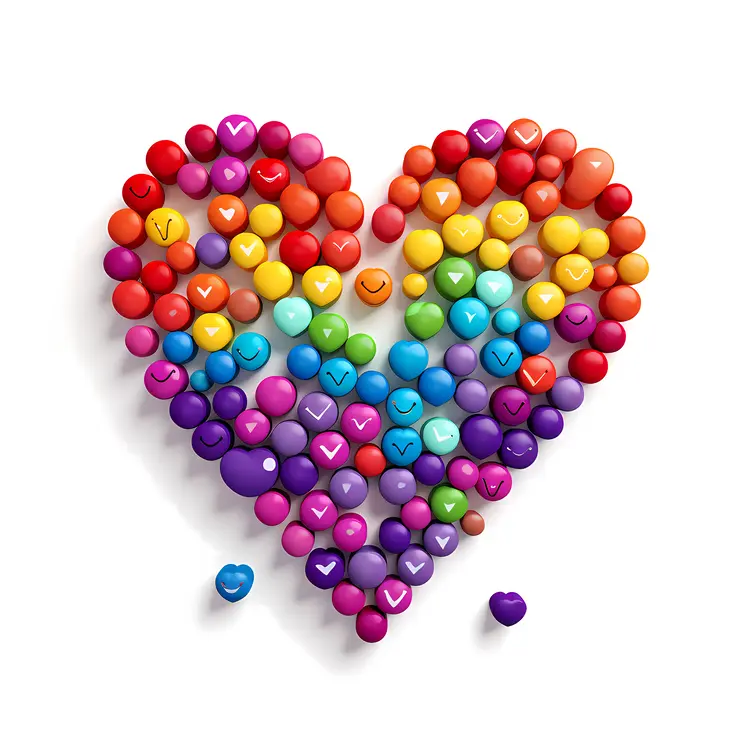 Rainbow Heart Symbol