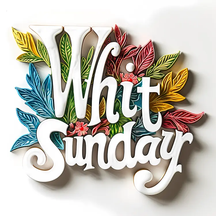 Whit Sunday with Colorful Leaves