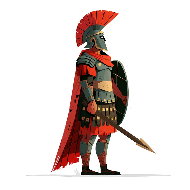 Spartan Warrior with Spear