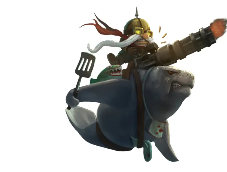 Manatee Rider with Spatula and Weapon