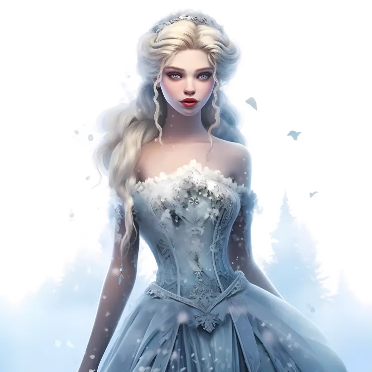 Snow Queen in Winter Wonderland