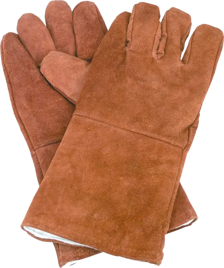 Brown Suede Gloves for Winter