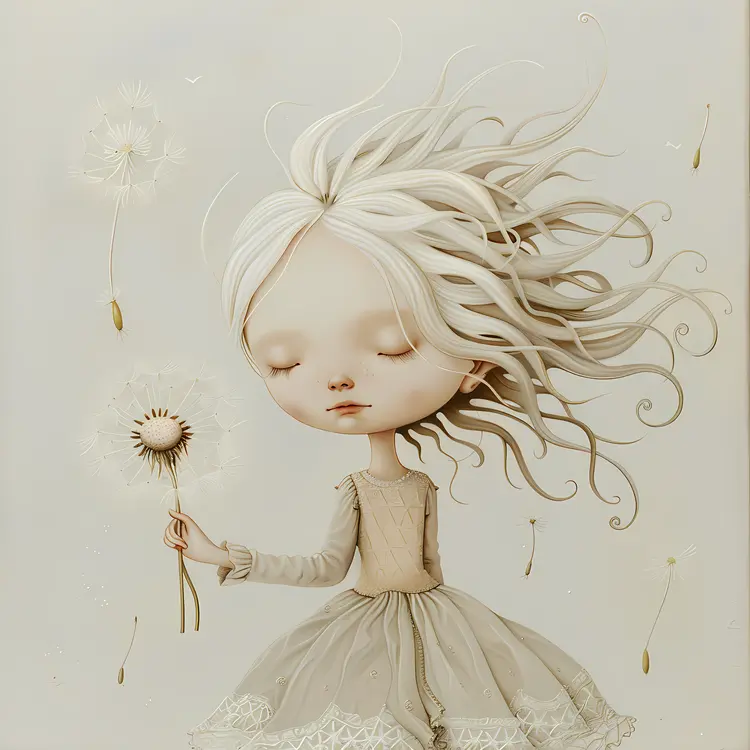 Girl with Dandelion
