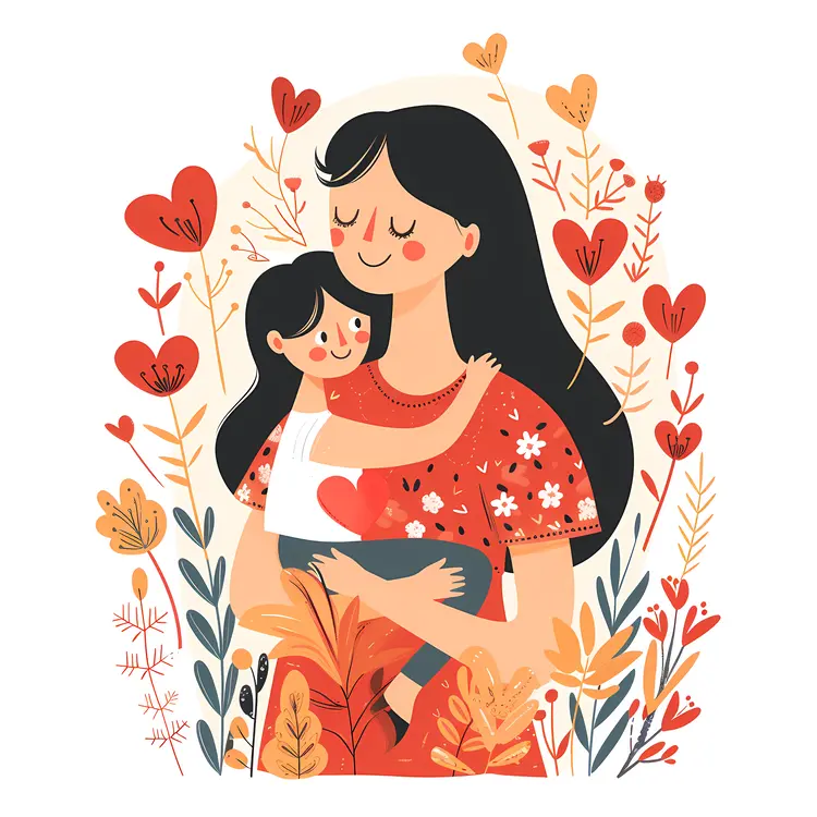 Mother Hugging Child
