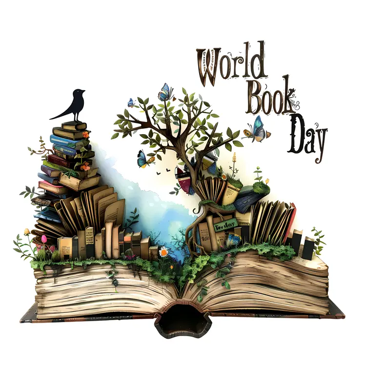 World Book Day Nature Illustration