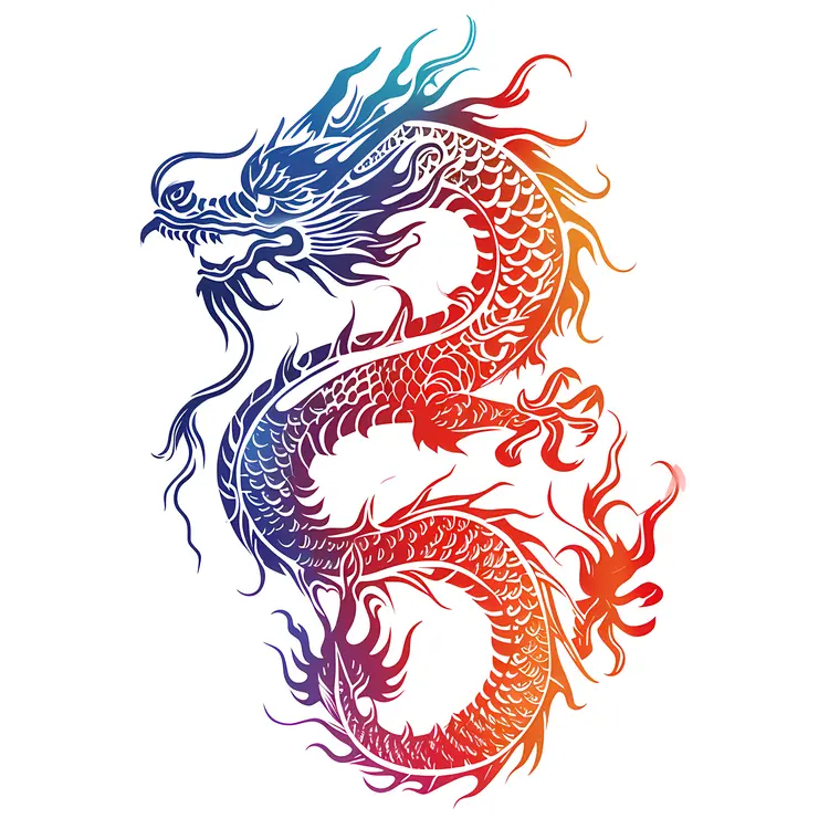 Colorful Dragon Illustration