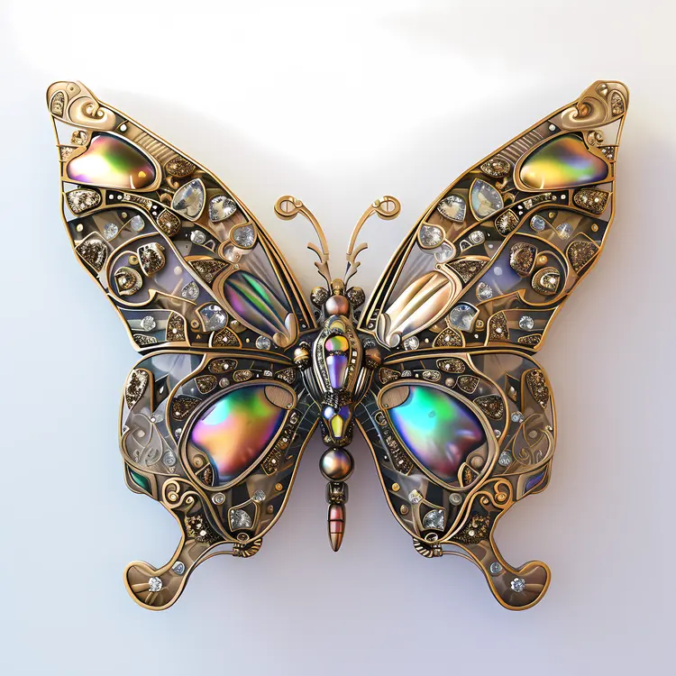 Colorful Butterfly Jewelry Ornament