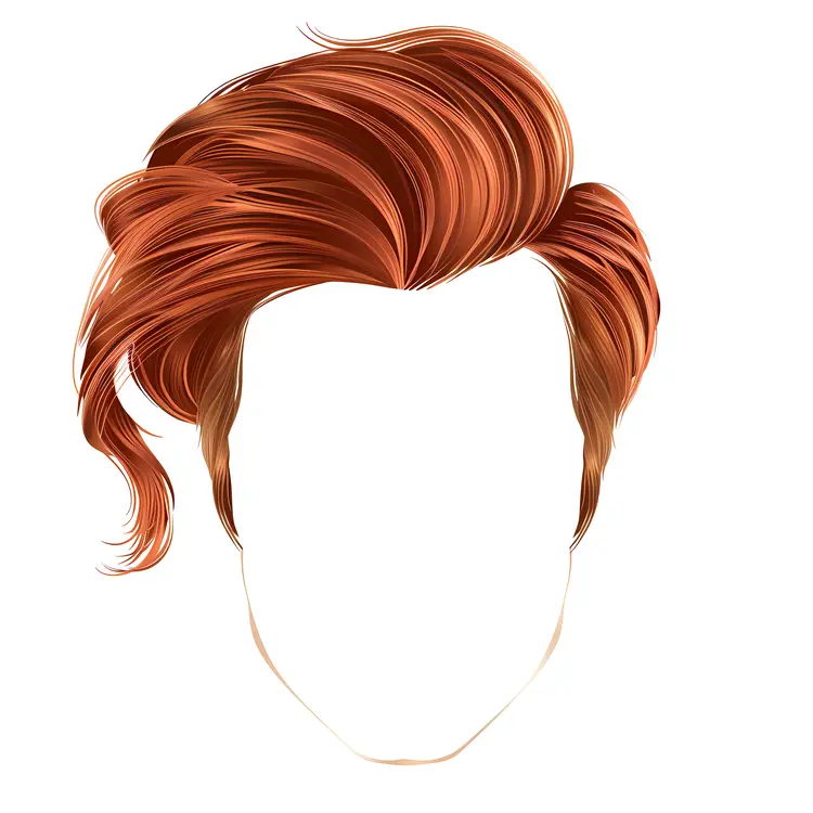 Red Curly Hair Illustration
