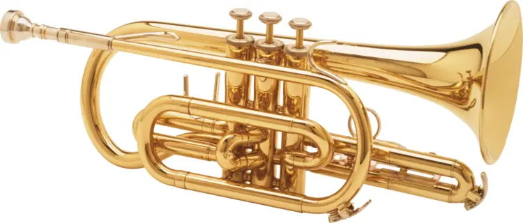 Golden Cornet Horn