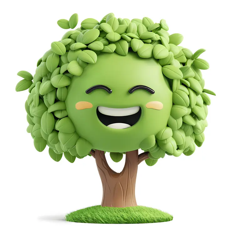 Smiling Cartoon Tree