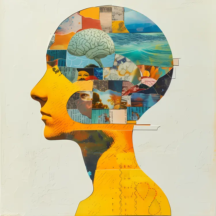 Abstract Head Collage