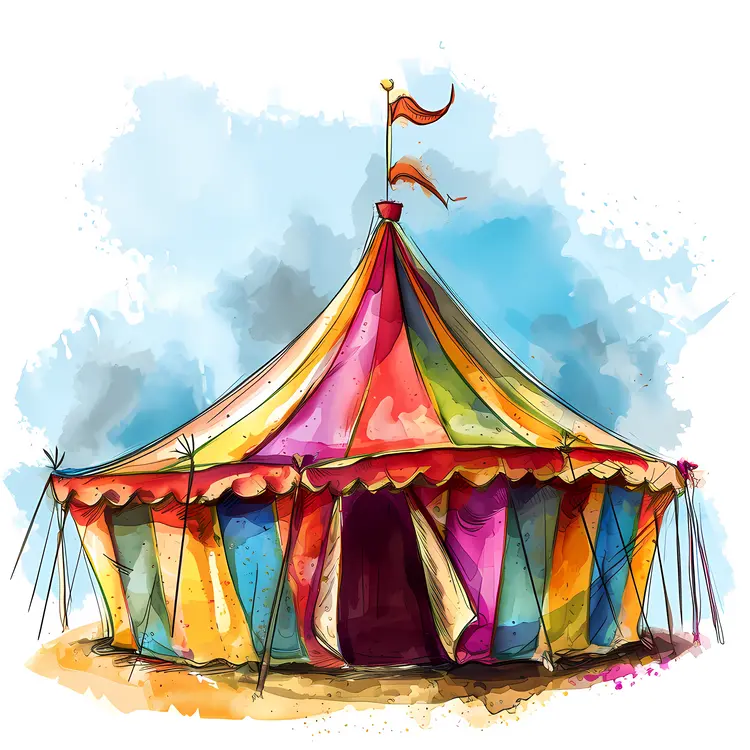 Colorful Circus Tent
