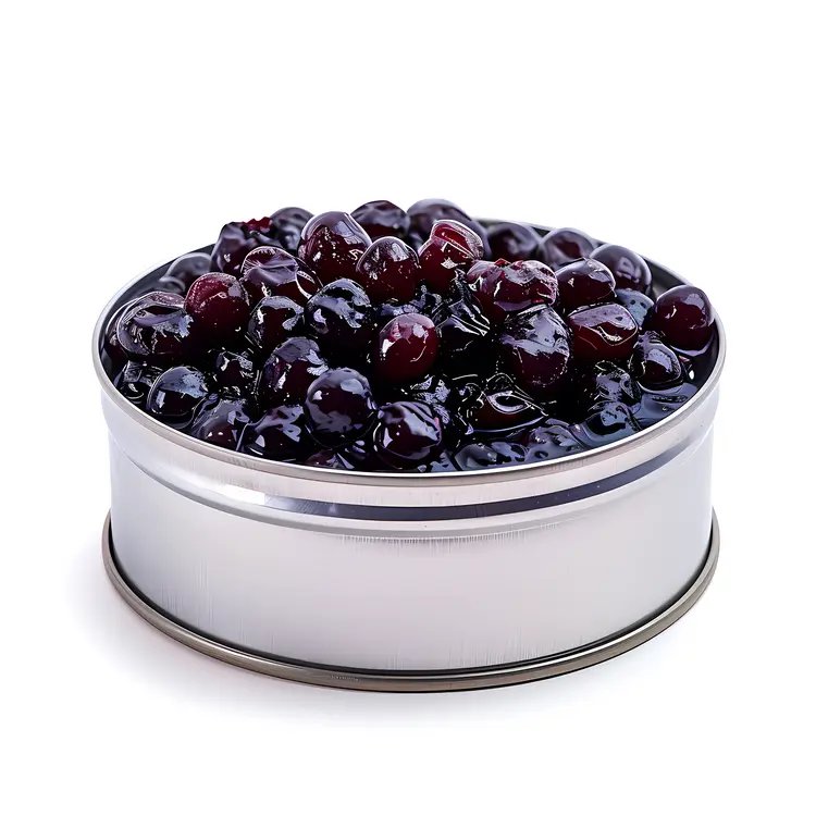 Canned Blueberries in Tin