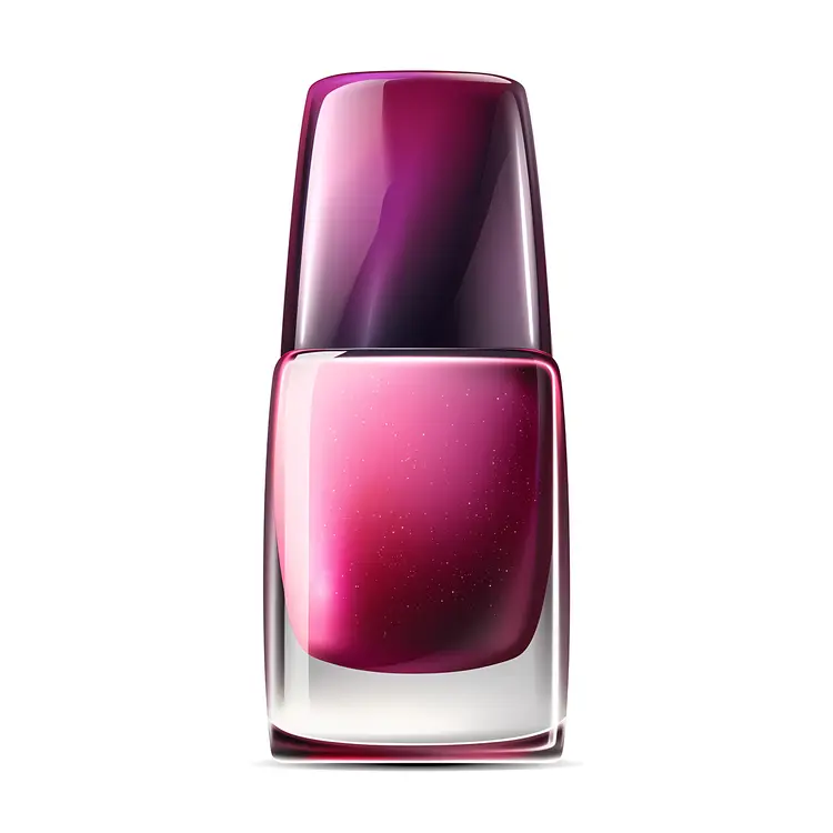 Purple Nail Polish Bottle