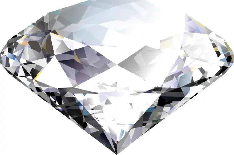 Brilliant Clear Diamond Gemstone