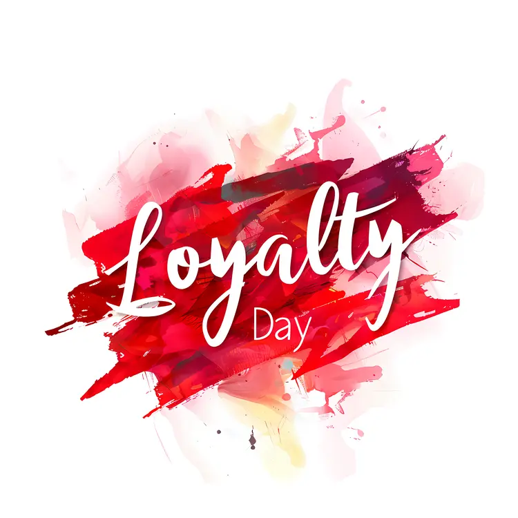 Loyalty Day Watercolor Stamp